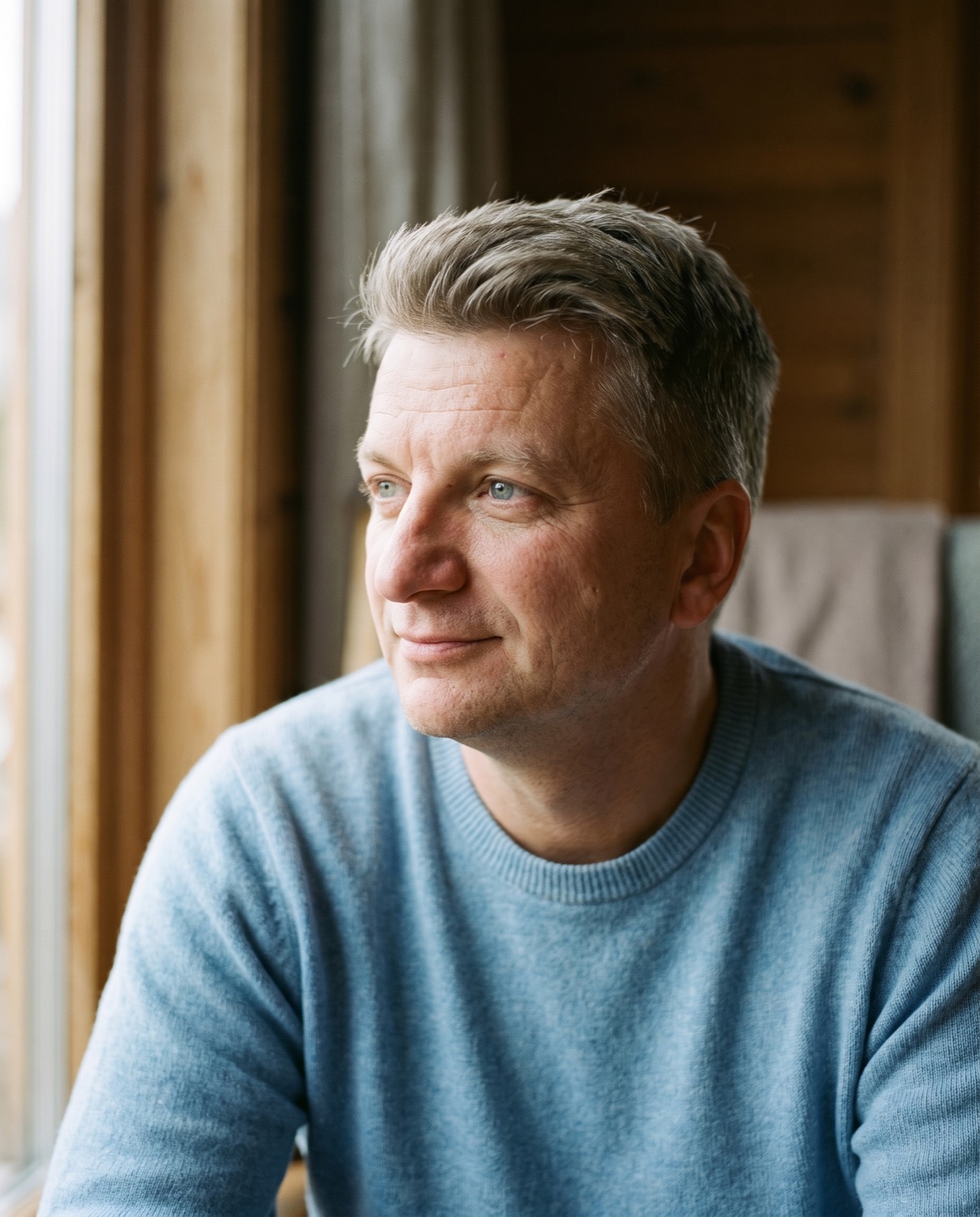 Carsten Hjorth i et roligt, eftertænksomt øjeblik